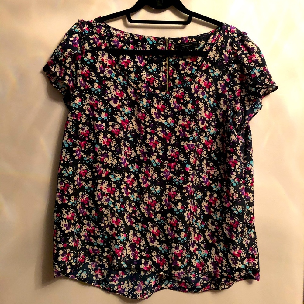 Colorful floral top
